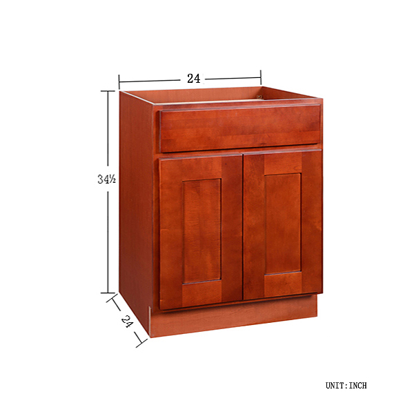 Cherry Shaker Base Cabinet 21-30