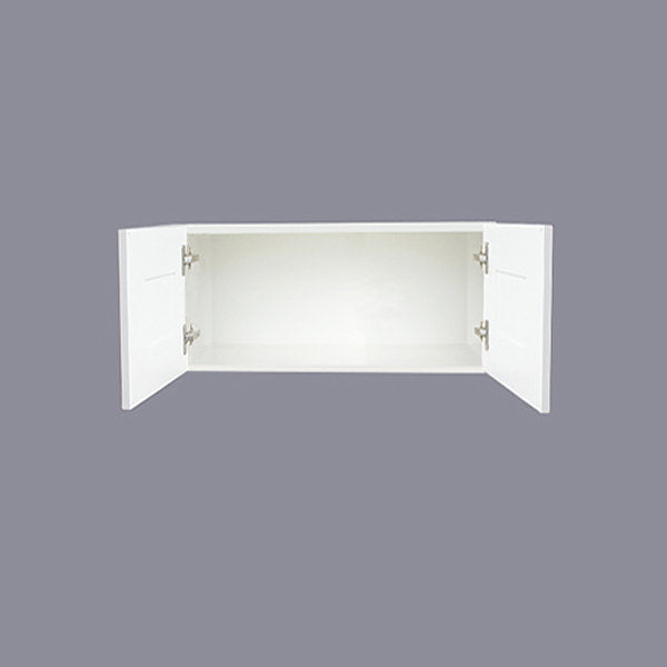 White Shaker Wall Cabinet with Two Doors 18”H