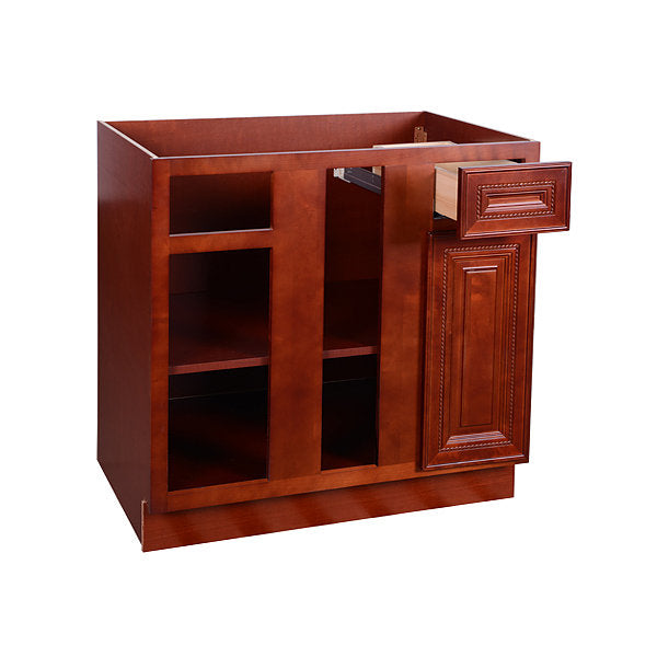 Cherry Rope Base Blind Cabinet 36-42 LR