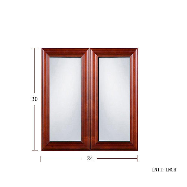 Cherry Maple Glass Door (Two Doors)@