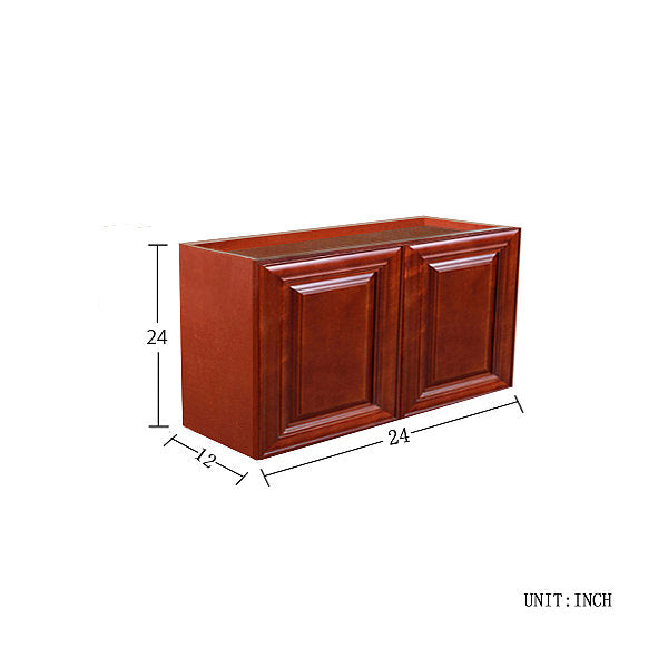 Cherry Maple Wall Cabinet 12 Deep 24H @