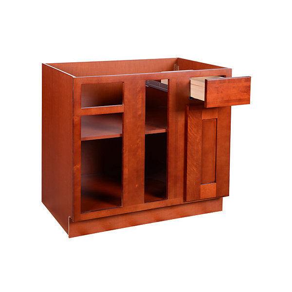 Cherry Shaker Base Blind Cabinet 36-42 L/R