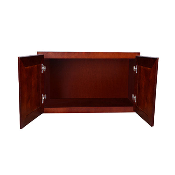 Cherry Rope Wall Cabinet 12 Deep 18”H