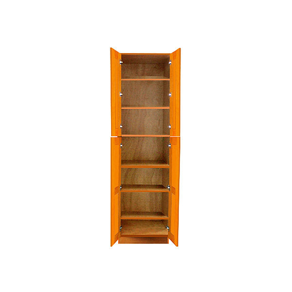 Honey Spice Pantry Cabinet with Four Doors