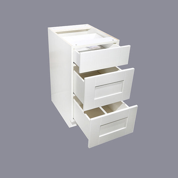 White Shaker Drawer Base Cabinet 12-24