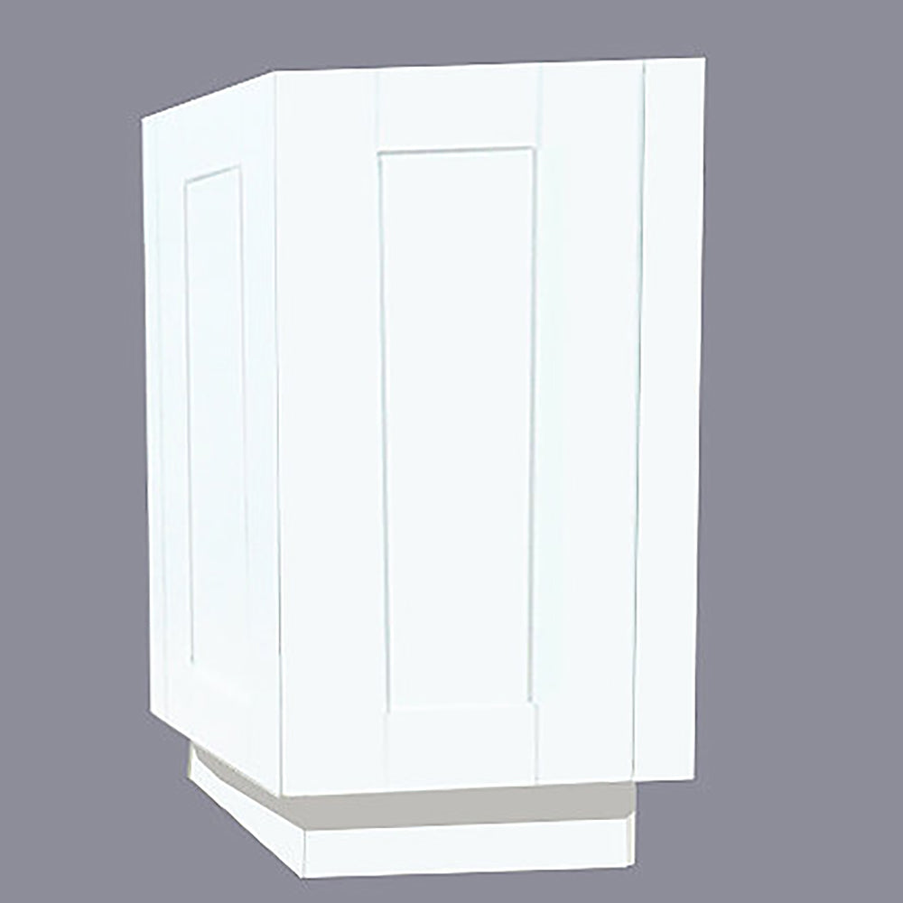 White Shaker Wall End Cabinet