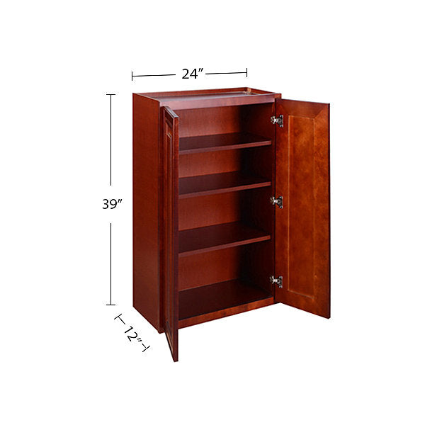 Cherry Maple Wall Cabinet 12 Deep 39H @