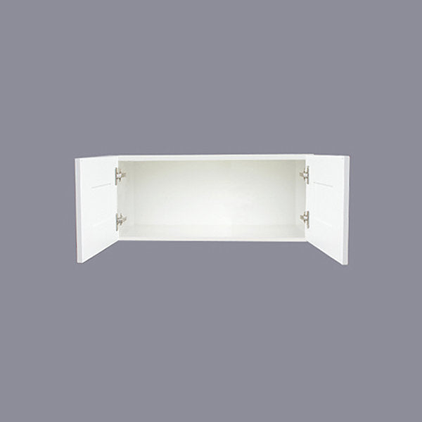 White Shaker Wall Cabinet with Two Doors 15”H