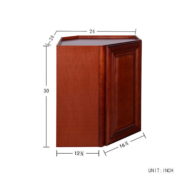 Cherry Maple Wall Diagonal Cabinet