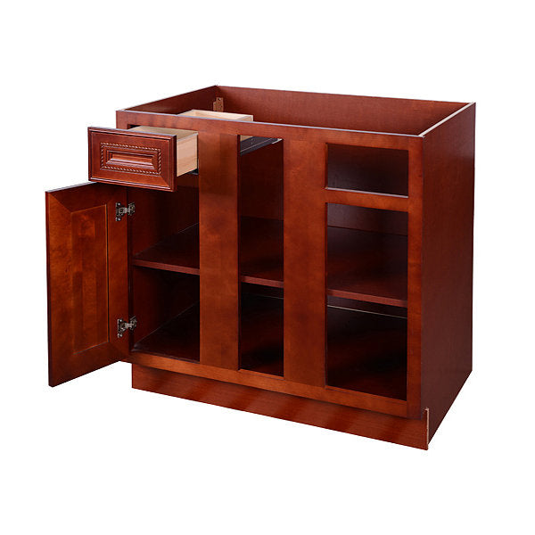 Cherry Rope Base Blind Cabinet 36-42 LR