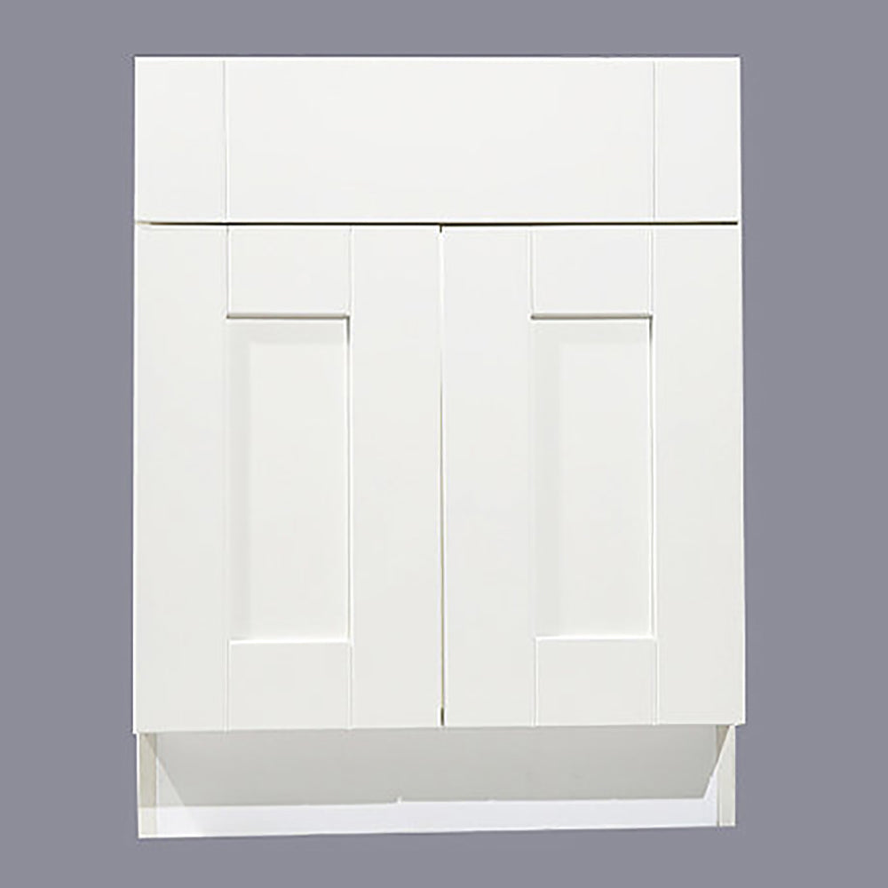 White Shaker Sink Base Cabinet 27-33