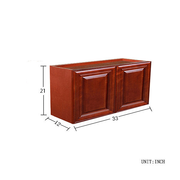 Cherry Maple Wall Cabinet 12" Deep 21"H @