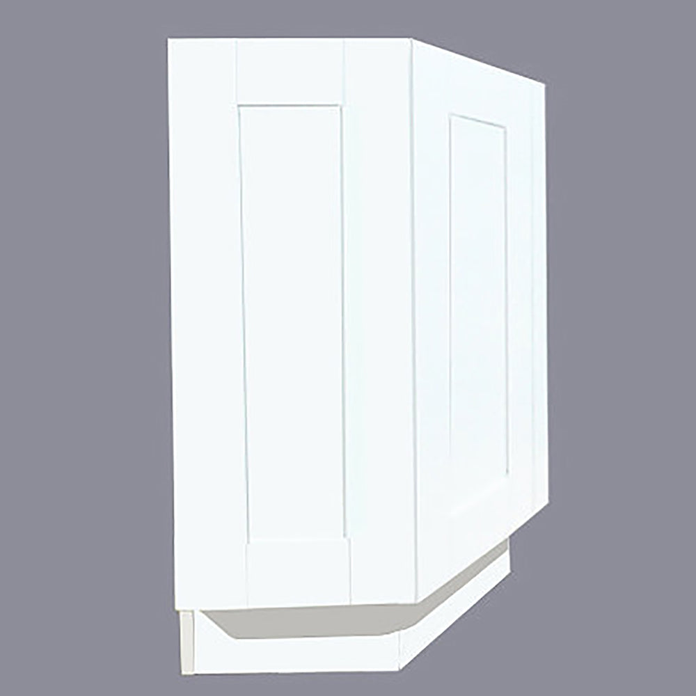 White Shaker Wall End Cabinet