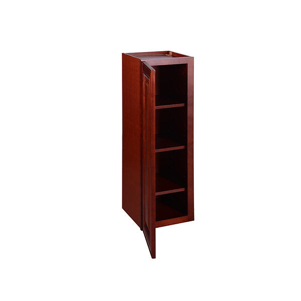 Cherry Maple Single Door Wall Cabinet 12" Deep 30"H @