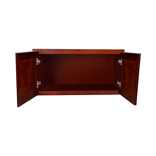 Cherry Rope Wall Cabinet 12" Deep 12”H