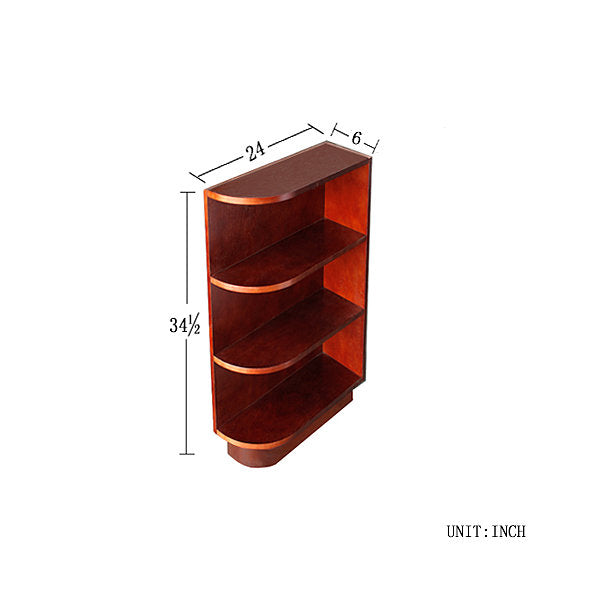 Cherry Maple Base End Open Shelve @