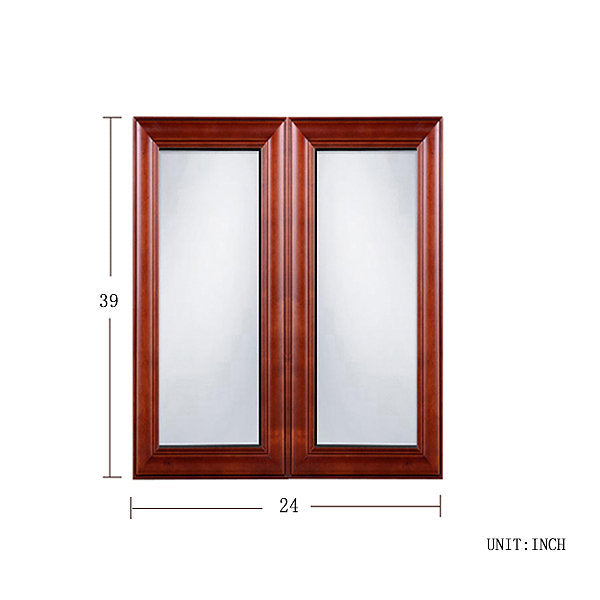 Cherry Maple Glass Door (Two Doors)@