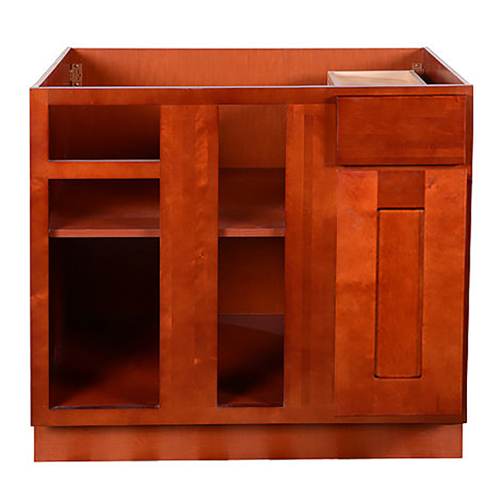 Cherry Shaker Base Blind Cabinet 36-42 L/R