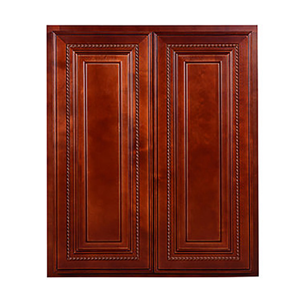 Cherry Rope Wall Cabinet 30” H