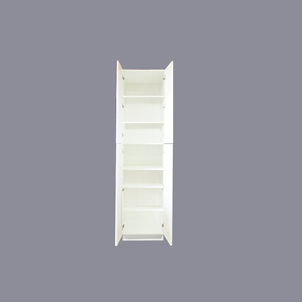 White Shaker Pantry Cabinet with Four Doors