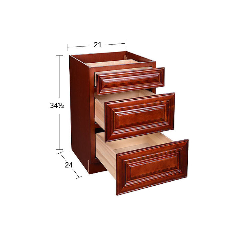 Cherry Maple Drawer Base Cabinet 12-24 @