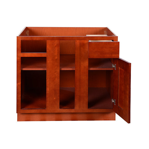 Cherry Shaker Base Blind Cabinet 36-42 L/R