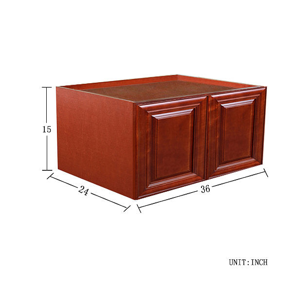 Cherry Maple Wall Cabinet 24 Deep 15H @