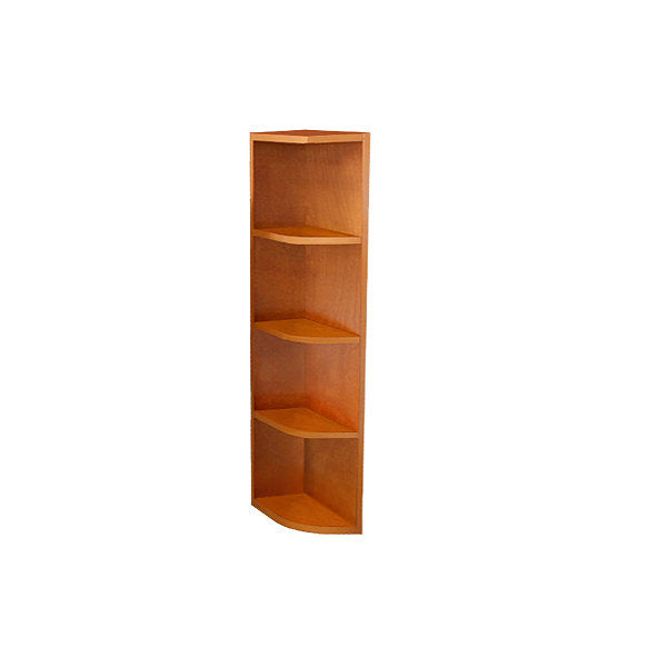 Honey Spice Wall End Open Shelf