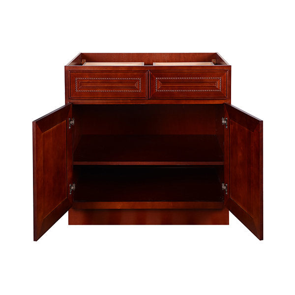 Cherry Rope Base Cabinet 33-36