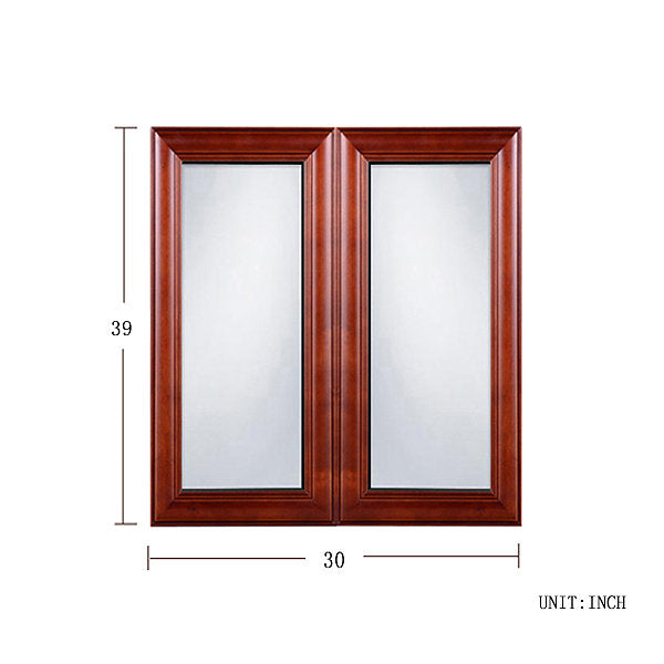 Cherry Maple Glass Door (Two Doors)@