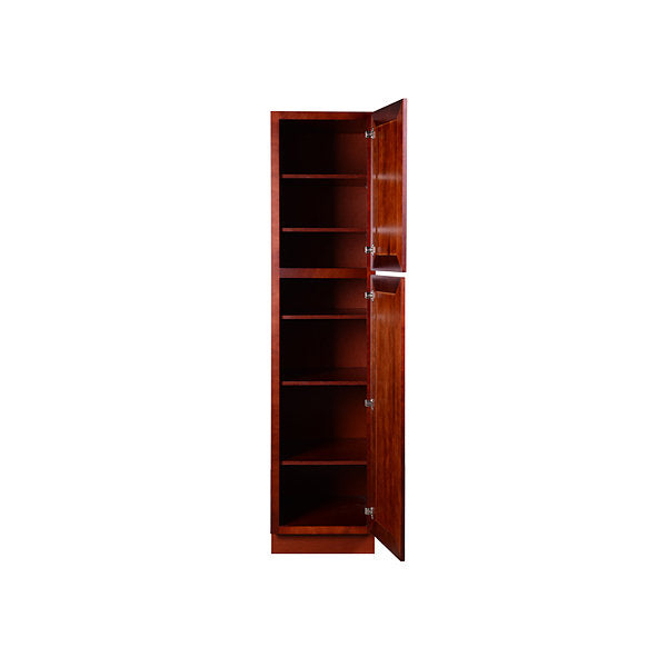 Cherry Maple Pantry Cabinet with Two Doors @