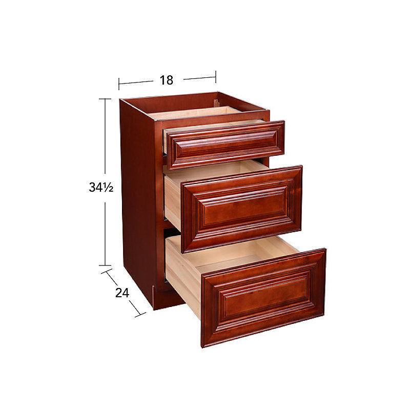 Cherry Maple Drawer Base Cabinet 12-24 @