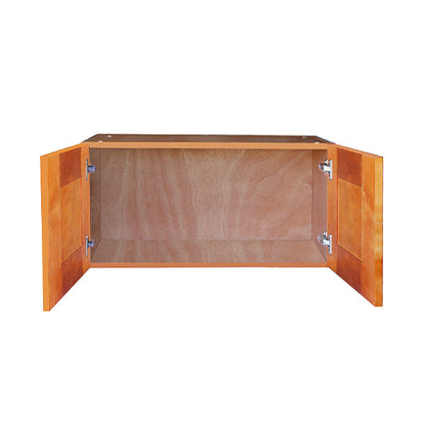 Honey Spice Wall Cabinet with Two Doors 18”H