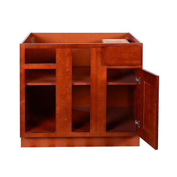 Cherry Shaker Base Blind Cabinet 36-42 L/R