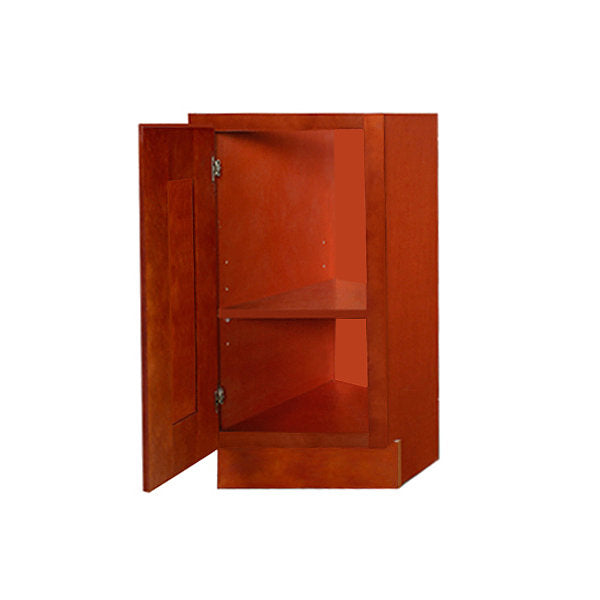 Cherry Shaker Base End Cabinet with One Door