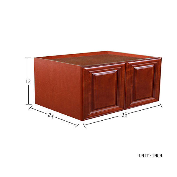 Cherry Maple Wall Cabinet 24 Deep 12H @