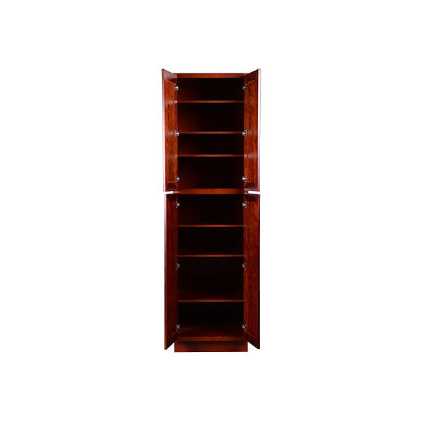 Cherry Maple Pantry Cabinet with Four Doors @