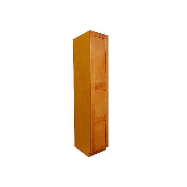 Honey Spice Pantry Cabinet with Two Doors