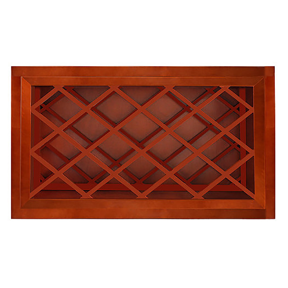 Cherry Shaker Wall Wine Rack Cabinet