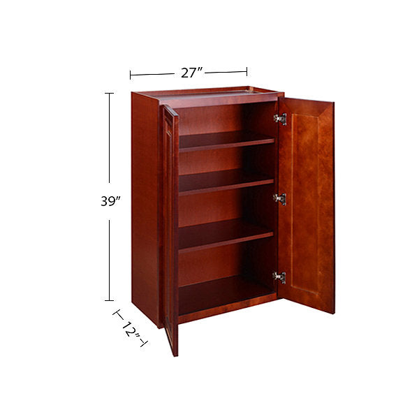 Cherry Maple Wall Cabinet 12 Deep 39H @