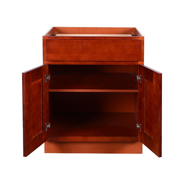 Cherry Shaker Base Cabinet 21-30