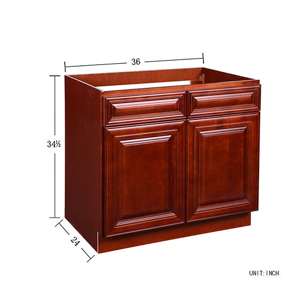 Cherry Maple Sink Base 33-36 @