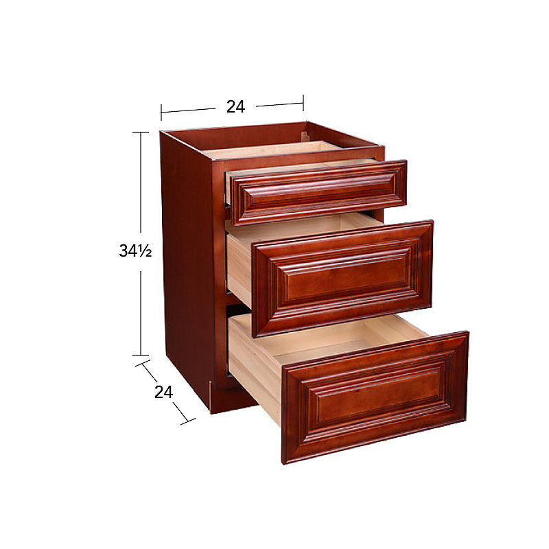 Cherry Maple Drawer Base Cabinet 12-24 @