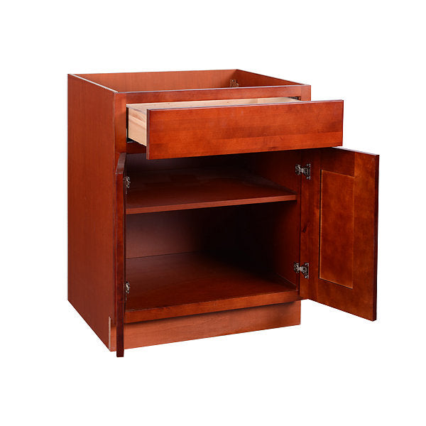 Cherry Shaker Base Cabinet 21-30