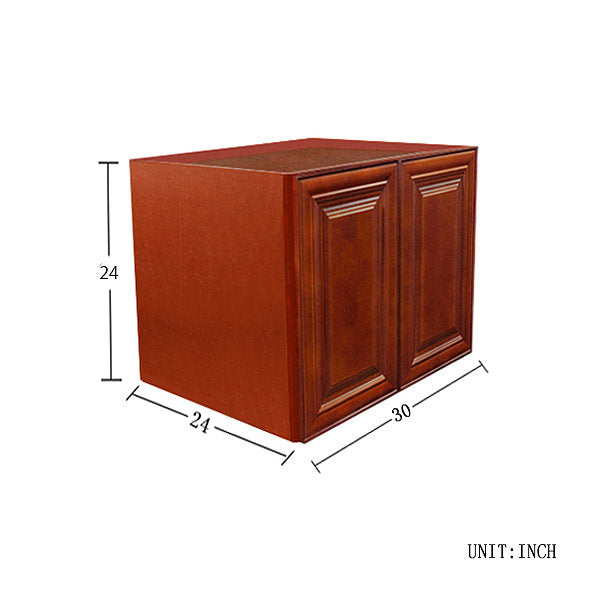 Cherry Maple Wall Cabinet 24 Deep 24H