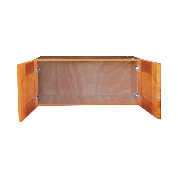 Honey Spice Wall Cabinet with Two Doors 21”H