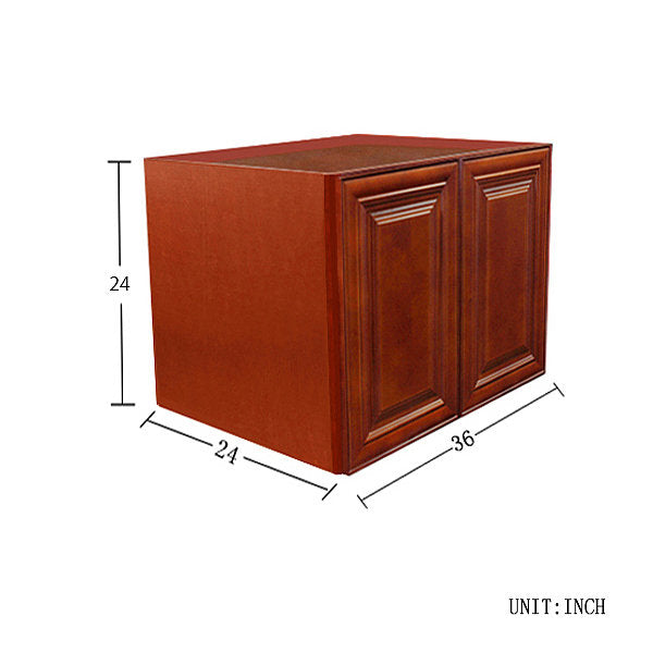 Cherry Maple Wall Cabinet 24 Deep 24H