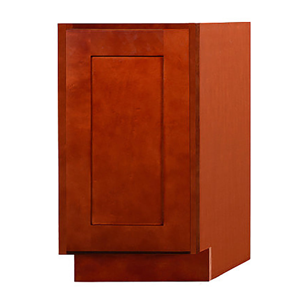 Cherry Shaker Base End Cabinet with One Door