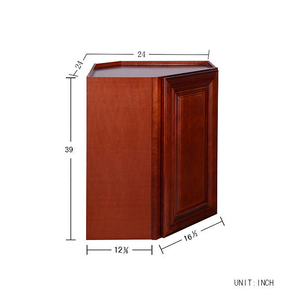 Cherry Maple Wall Diagonal Cabinet