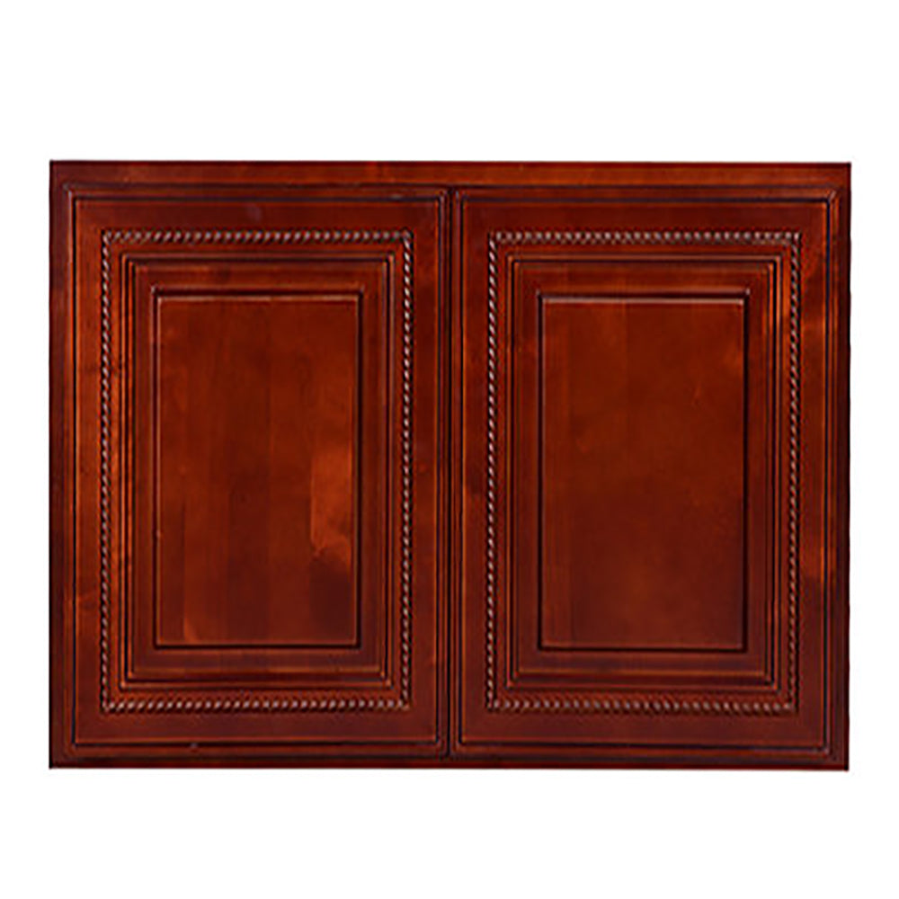 Cherry Rope Wall Cabinet 12 Deep 24”H